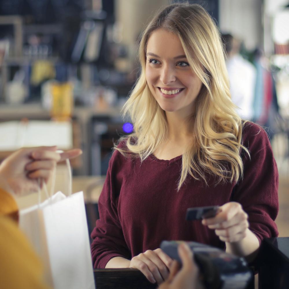 woman at point of sale