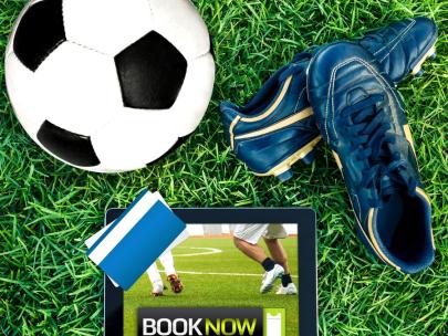 Football, shoes, tickets, tablet