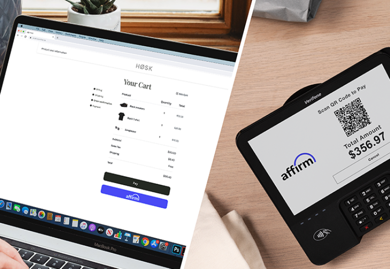 Accept Affirm online and in-store for more flexible payments
